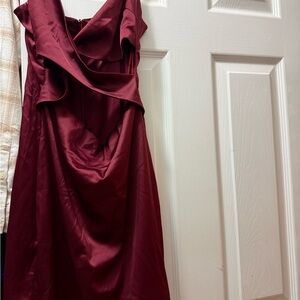 Blue Blush Burgundy Dress